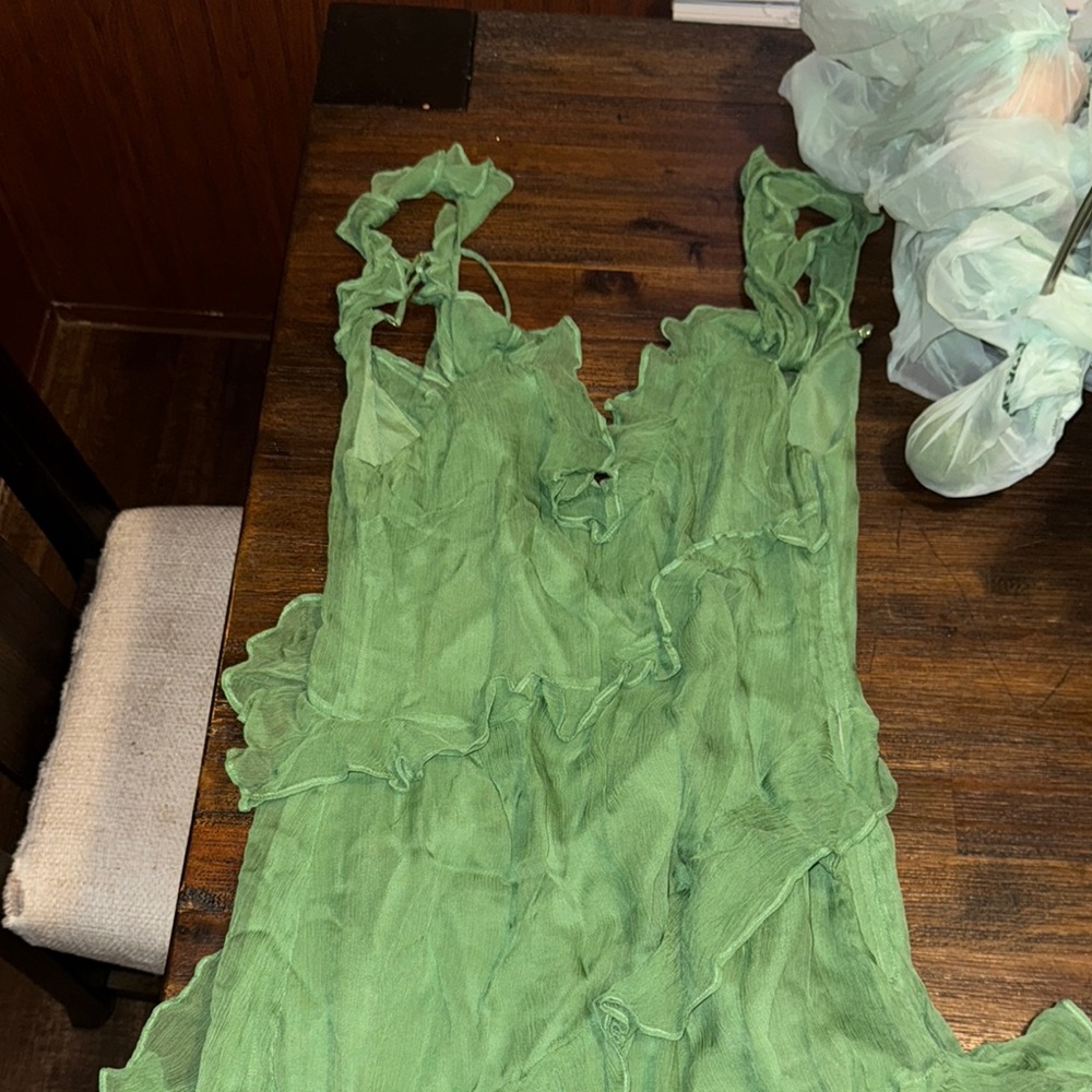 House of Harlow 1960 Green Wedding Dress